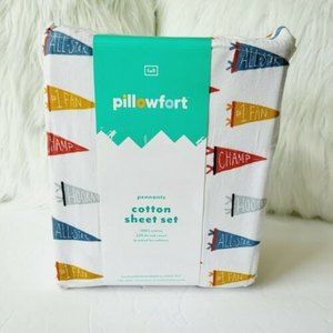 Sheet Set Full Pennants 100% Cotton Pillowfort New